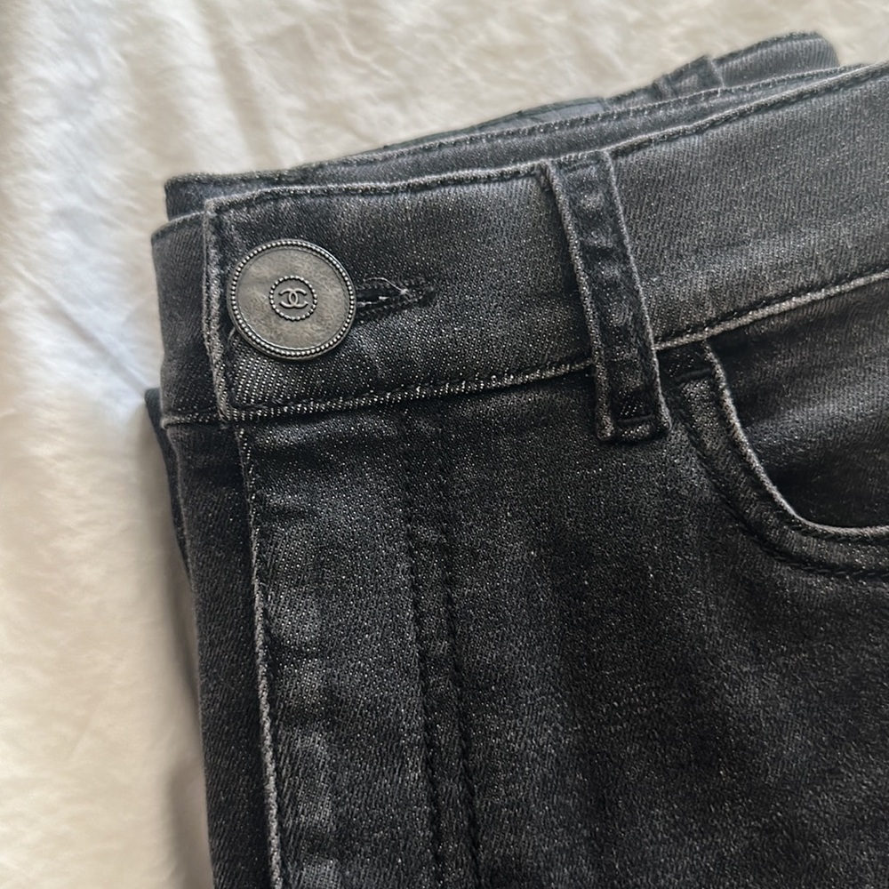 20B CHANEL skinny leg jeans size 36 - Picture 4 of 16
